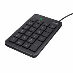 Trust 22221 tastierino numerico Laptop/PC USB Nero 