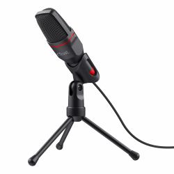 Trust GXT 212 Nero, Rosso Microfono per PC 