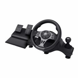Trust GXT 289 Movi Nero USB Sterzo + Pedali Nintendo Switch, PlayStation 4, Xbox One S, Xbox One X, Xbox Series S, Xbox Series X 