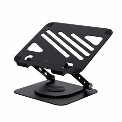 Trust Zeff Sopralzo per laptop in metallo - Nero 