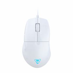 Turtle Beach Pure SEL - Mouse da gioco RGB ergonomico ultraleggero, sensore ottico a 8K DPI, sistema di pretensionamento, illuminazione RGB - Bianco 