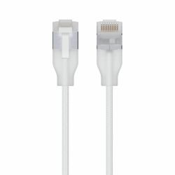 Ubiquiti UACC-Cable-Patch-EL-C6A-1M-W cavo di rete Translucent, Bianco Cat6a 