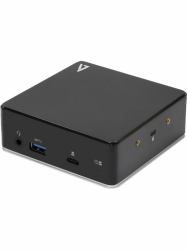 V7 Docking station USB-C universale con due porte HDMI, jack audio combinato da 3,5 mm, Gigabit Ethernet, 3 x porte USB 3.1 ed erogazione di alimentazione da 85 W 