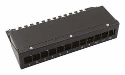 VALUE KEYST-MODULTRAEGER.12 PORT.SW - BLACK
