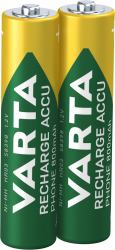 Varta Recharge Accu Phone AAA 800 mAh Blister da 2 [Batteria NiMH Accu, Micro, ricaricabile] 