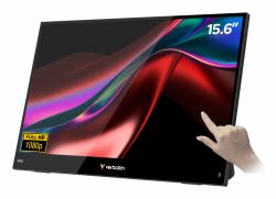 Verbatim Portable 15.6" FHD Touch Monitor LIGHT Monitor portatile Nero 39,6 cm [15.6"] LCD 1920 x 1080 Pixel 