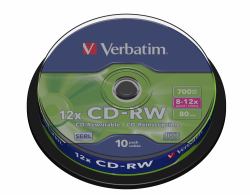 Verbatim CD-RW 12x 700 MB 10 pz 