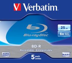 Verbatim 43715 disco vergine Blu-Ray BD-R 25 GB 5 pz 