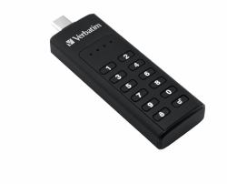 Verbatim Keypad Secure - Memoria USB 3.0 con tastierino d'accesso e crittografia dei dati - 64 GB - Nero 