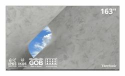 Viewsonic LDE163-183 visualizzatore di messaggi Pannello piatto per segnaletica digitale 4,14 m [163"] LED 600 cd/m² Full HD Nero Processore integrato 