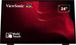 Viewsonic TD2465 visualizzatore di messaggi Pannello piatto interattivo 61 cm [24"] LED 250 cd/m² Full HD Nero Touch screen 