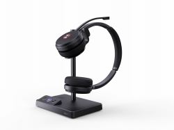 Yealink WH62 Dual Teams Auricolare Wireless A Padiglione Ufficio Micro-USB Base di ricarica Nero 