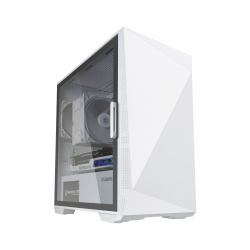 Zalman Z1 Iceberg White - mATX Mid Tower PC Case/Pre-installed fan 2 x 120mm in Mini Tower Bianco 