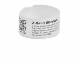 Zebra 10015358-RK cinturino da polso Rosso, Bianco Braccialetti da ospedale 