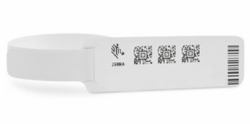Zebra Z-Band UltraSoft Bianco Braccialetti da ospedale 