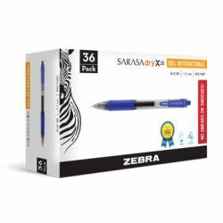 Zebra Pen SARASA dry X20 Penna in gel retrattile Nero 36 pz 