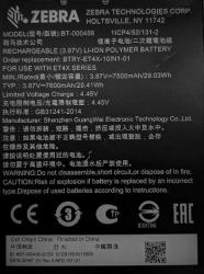 Zebra BTRY-ET4X-10IN1-01 ricambio e accessorio per tablet Batteria 