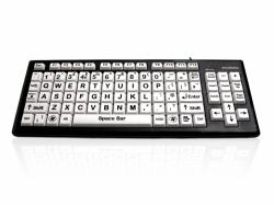 Accuratus Monster 2 tastiera Ufficio USB QWERTY Inglese britannico Nero, Bianco  - Versione UK