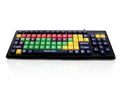 Accuratus Monster 2 tastiera Ufficio USB QWERTY Inglese britannico Multicolore  - Versione UK
