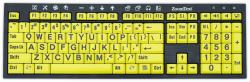 ai squared While Stocks Last - Zoomtext Tastiera - black letters on yellow keys- USB [1Year warranty] - Versione UK