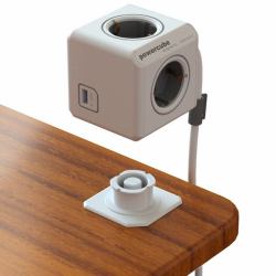 Allocacoc PowerCube extended usb Fotocamera, GPS, Telefono cellulare, MP3, MP4, Tablet Grigio AC, USB Interno 