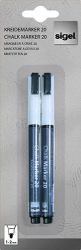 be!board Liquid Chalk Water-Based Marker White easy wipe 1-2mm bullet tip [2] - BA178