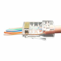 Cablenet 22-2203 cavo di collegamento RJ-45 Trasparente 