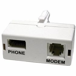 Cablenet 22-2909 splitter telefono BS 6312 M RJ-11 F + BS 6312 F Bianco 