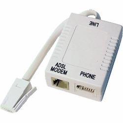 Cablenet 22-2910 splitter telefono BS 6312 M RJ-11 F + BS 6312 F Bianco 