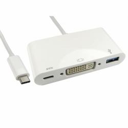 Cablenet 24-0286 replicatore di porte e docking station per laptop USB 3.2 Gen 1 [3.1 Gen 1] Type-C Bianco 