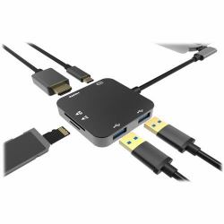 Cablenet 40-4100 replicatore di porte e docking station per laptop Cablato USB 3.2 Gen 2 [3.1 Gen 2] Type-C Nero 