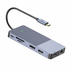 Cablenet 40-4139 replicatore di porte e docking station per laptop Cablato USB 3.2 Gen 2 [3.1 Gen 2] Type-C Argento 