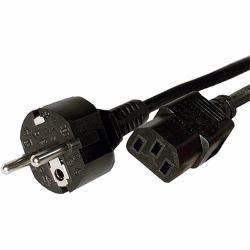 Cablenet 42-0564 cavo di alimentazione Nero 2 m Spina di alimentazione di tipo F Accoppiatore C13 