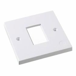 cablenet 10PK 1G 1P LJ6C 25x38.5mm Fplate Wh