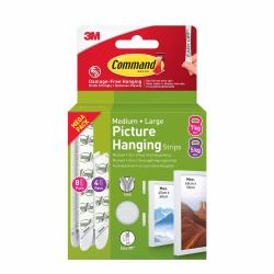 Command Picture Hanging Strips White Medium and Large Value Pack