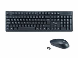 Equip 245222 Set Tastiera E Mouse Wireless: Layout Portoghese QWERTY, Nano Ricevitore 2.4GHz, Resistente Agli Spruzzi