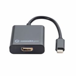 connektgear 26-0402 cavo e adattatore video 0,22 m USB tipo-C HDMI Nero 