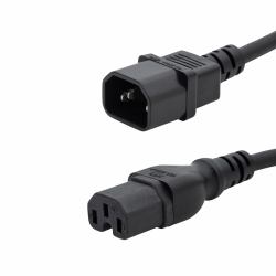 connektgear 27-0327 cavo di alimentazione Nero 3 m Accoppiatore C14 Accoppiatore C15 
