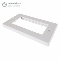 connektgear CONNEkT Gear 90-0105 Placca copripresa e copri interruttori Bianco 