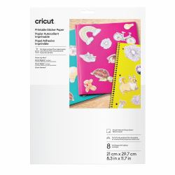 Cricut Vinile stampabile ™ – formato A4, Bianco 