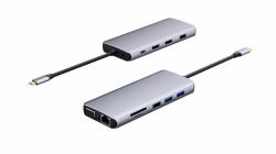 eSTUFF ES623009 hub di interfaccia Grigio 