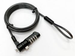 eSTUFF GLB220105 cavo di sicurezza Nero 1,8 m 