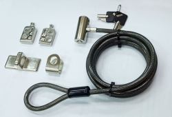 eSTUFF GLB220107 cavo di sicurezza Nero 1,8 m 