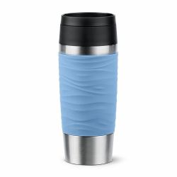 EMSA Travel Mug Waves 36 ml Blu, Acciaio inox 