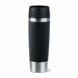 EMSA Travel Mug Classic N2022000 tazza da viaggio 500 ml Nero, Acciaio inox Acciaio inox 