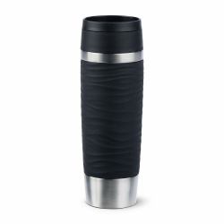 EMSA Travel Mug Waves Grande 500 ml Nero, Acciaio inox 