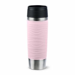 EMSA Travel Mug Waves Grande 500 ml Rosa, Acciaio inox 