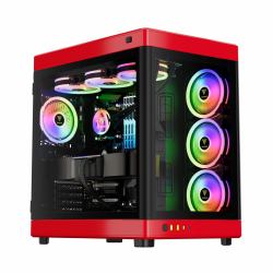 GAMDIAS NESO P1 BR computer case Full Tower Nero, Rosso 