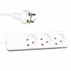Garbot 24155123-5EE prolunghe e multiple 5 m 3 presa[e] AC Interno Bianco 