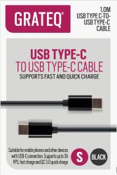 GRATEQ 85060QC cavo USB USB 2.0 1 m USB C Nero 